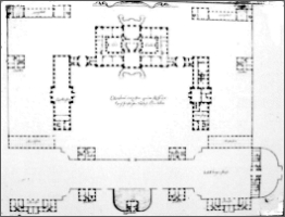 Plan Schloss Bruchsal, vor 1725